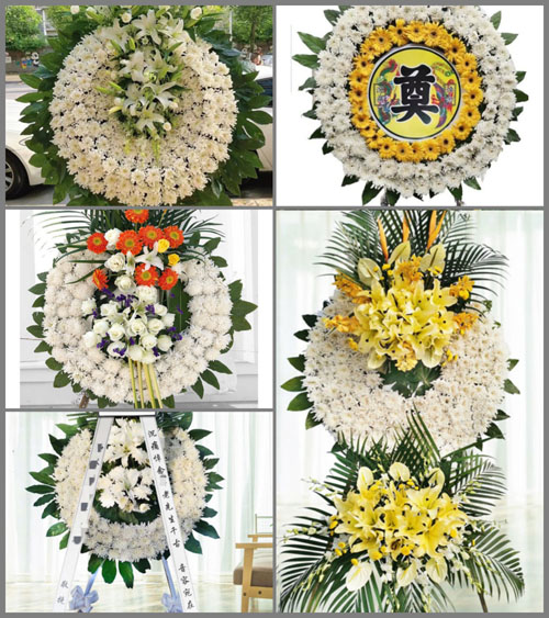 广东江门市开平市蚬冈镇春山村花圈速递