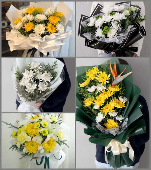 广东江门市开平市蚬冈镇春山村白事花束代送